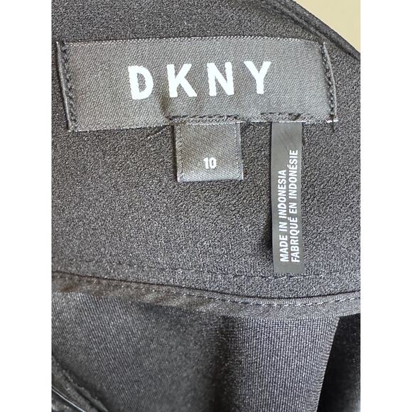 NWT DKNY Black & White Color Block Pleated Skirt Size: 10 - Picture 4 of 4